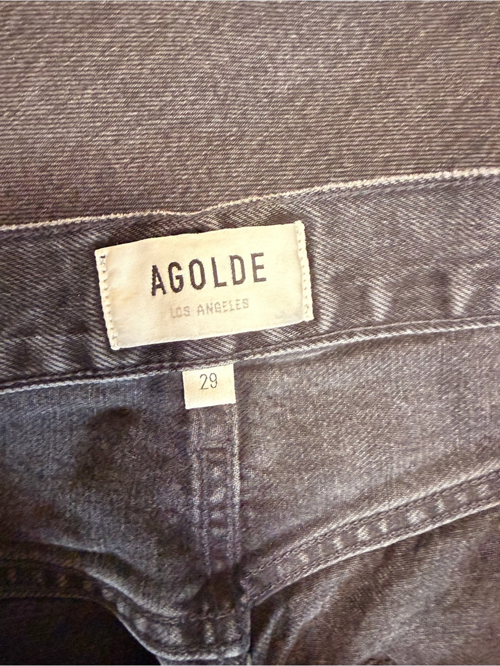 Agolde High-Rise Jeans in Washed Gray